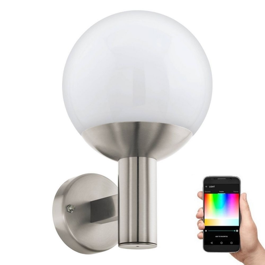 Eglo - LED RGB Aptumšojama āra sienas lampa E27/9W/230V 2700-6500K IP44