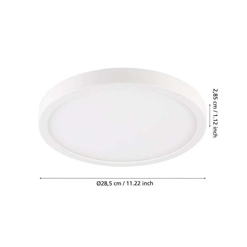Eglo - LED Vannas istabas griestu lampa LED/20,5W/230V IP44 balta