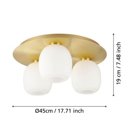 Eglo - Griestu lampa 3xE27/40W/230V