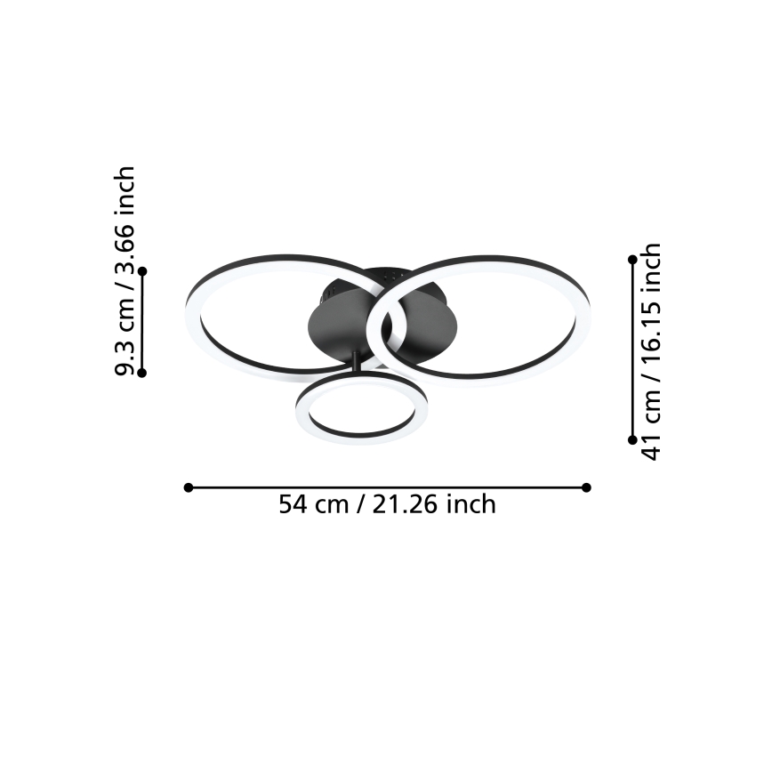 Eglo - LED Aptumšojama griestu lampa LED/33W/230V