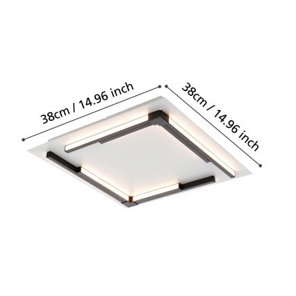 Eglo - LED Aptumšojama griestu lampa LED/25W/230V