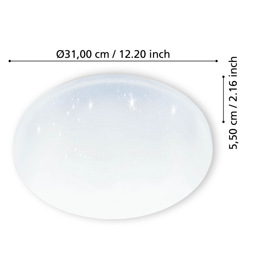 Eglo - LED Vannas istabas griestu lampa LED/18W/230V IP44
