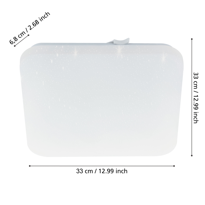 Eglo - LED Vannas istabas griestu lampa LED/14,6W/230V IP44