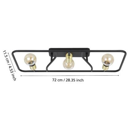 Eglo - Griestu lampa 3xE27/40W/230V