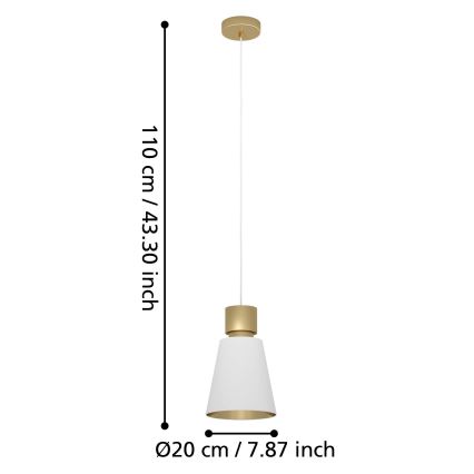 Eglo - Lustra ar auklu 1xE27/40W/230V