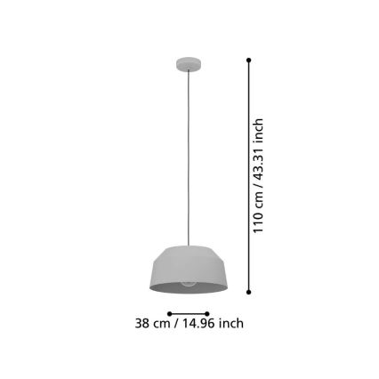 Eglo - Lustra ar auklu 1xE27/40W/230V d. 38 cm