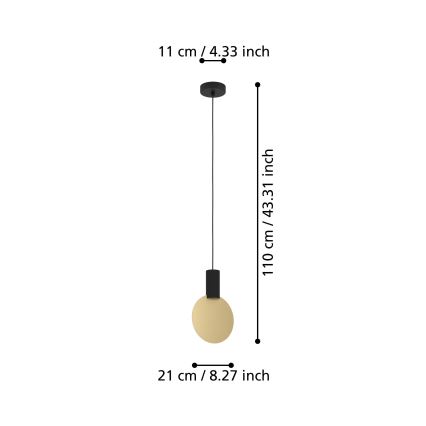 Eglo - LED Lustra ar auklu 1xGU10/4,5W/230V 3000K