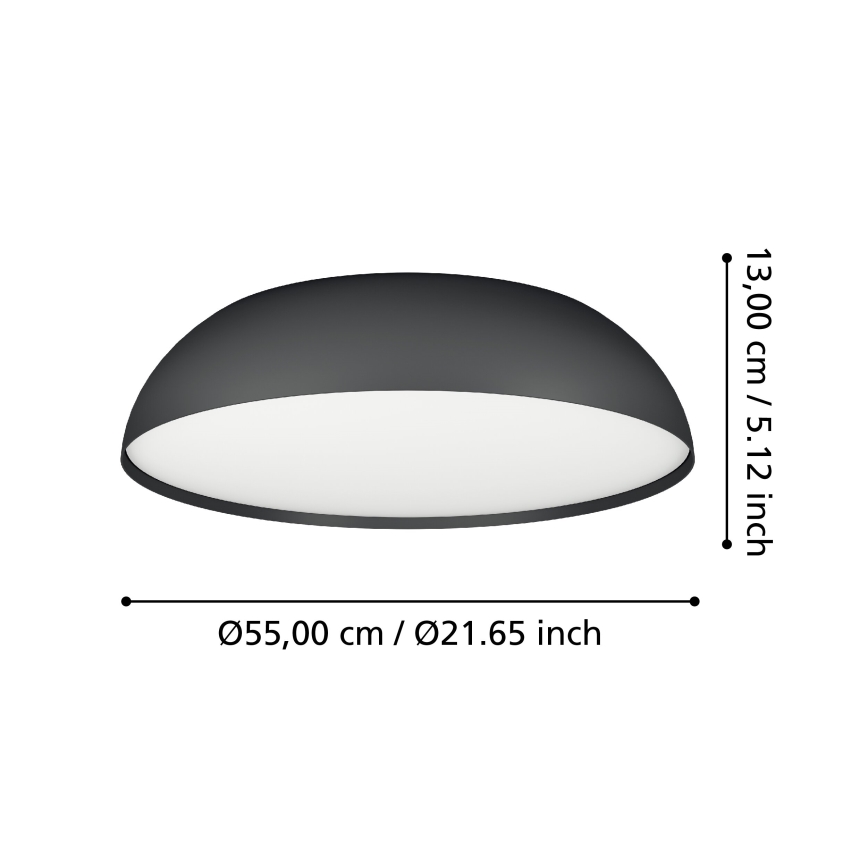 Eglo - LED RGBW Aptumšojama griestu lampa 3xLED/11W/230V 2700-6500K d. 55 cm