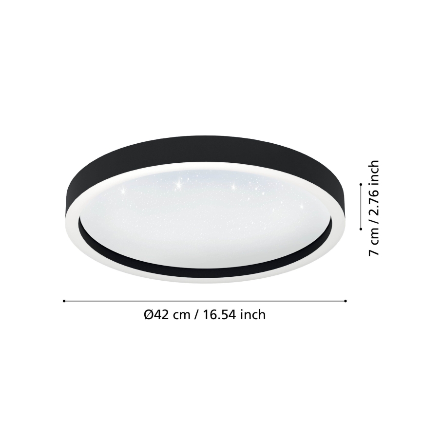 Eglo - LED RGBW Aptumšojama griestu lampa LED/17,8W/230V 2700-6500K