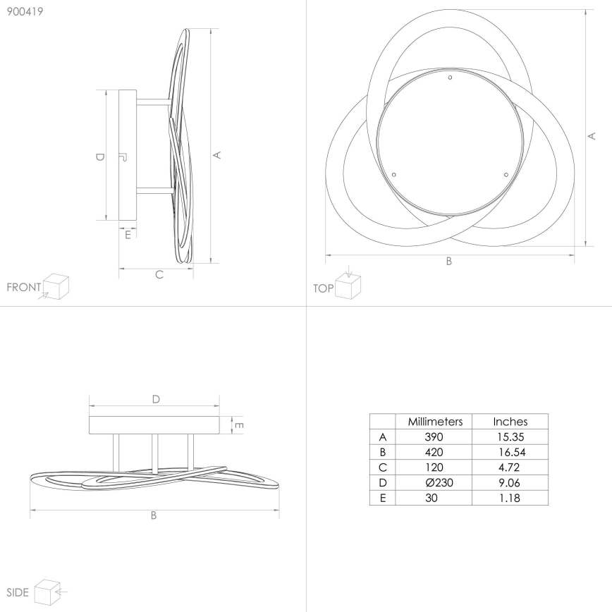 Eglo - LED Griestu lampa LED/35W/230V
