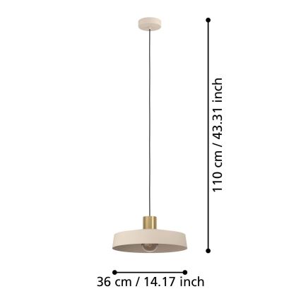 Eglo - Lustra ar auklu 1xE27/40W/230V