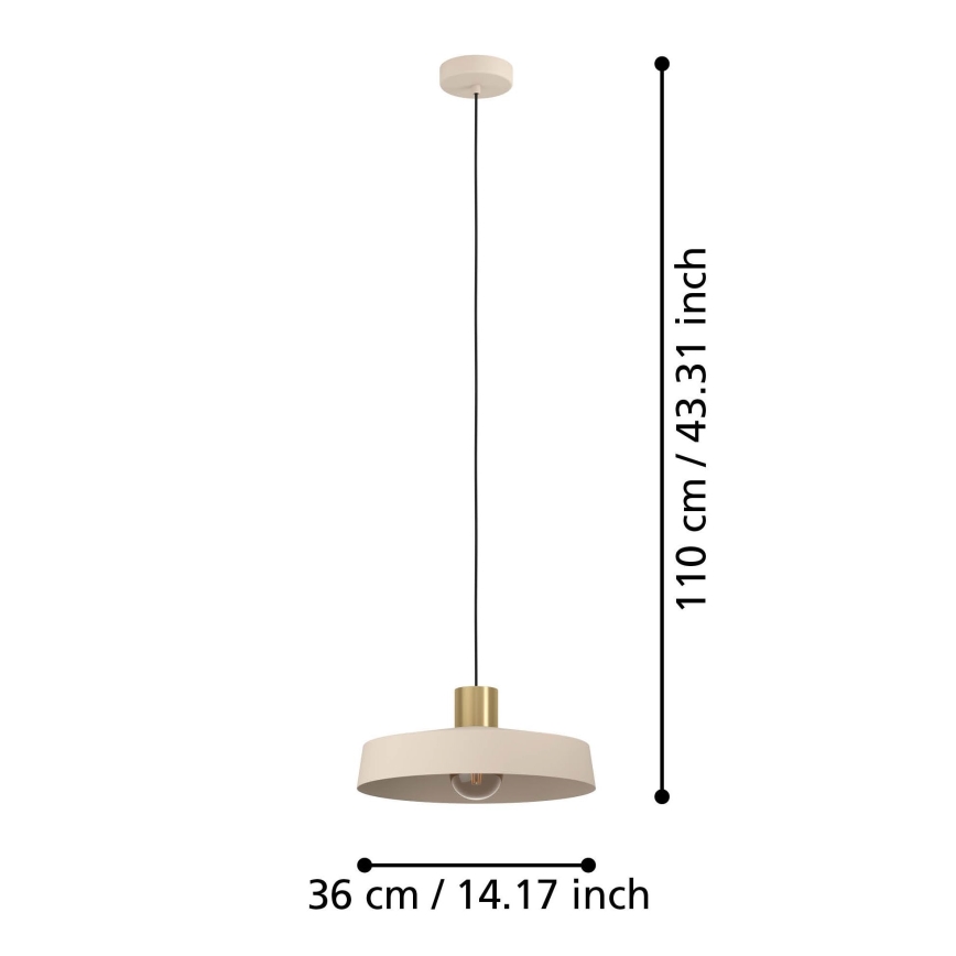 Eglo - Lustra ar auklu 1xE27/40W/230V