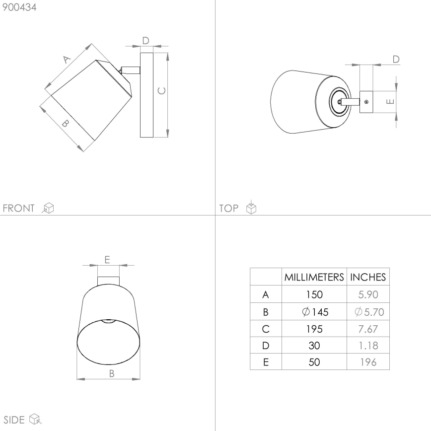 Eglo - Sienas lampa 1xE27/25W/230V