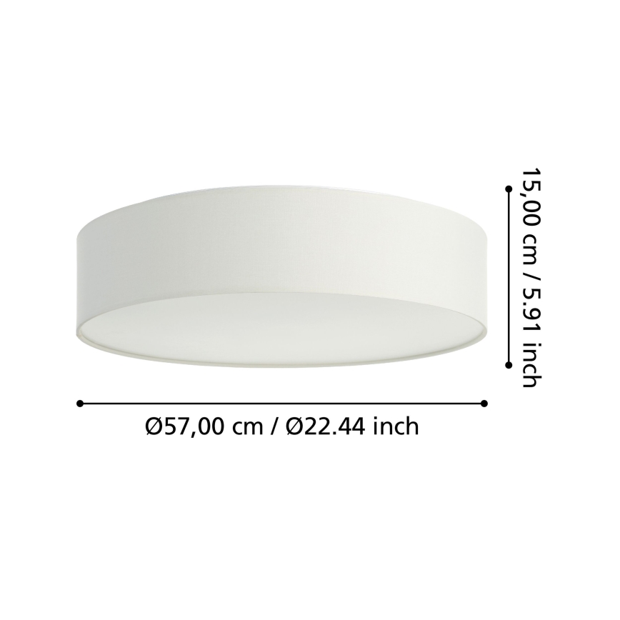 Eglo - LED RGBW Aptumšojama griestu lampa LED/35W/230V 2700-6500K balta
