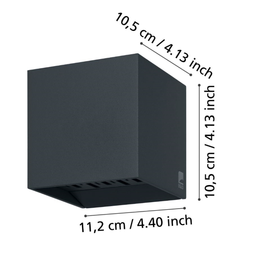 Eglo - LED Āra sienas lampa 2xLED/3,3W/230V IP54