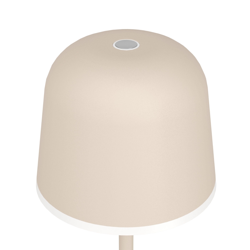 Eglo - LED Aptumšojama āra uzlādējama lampa LED/2,2W/5V 1800mAh bēša IP54