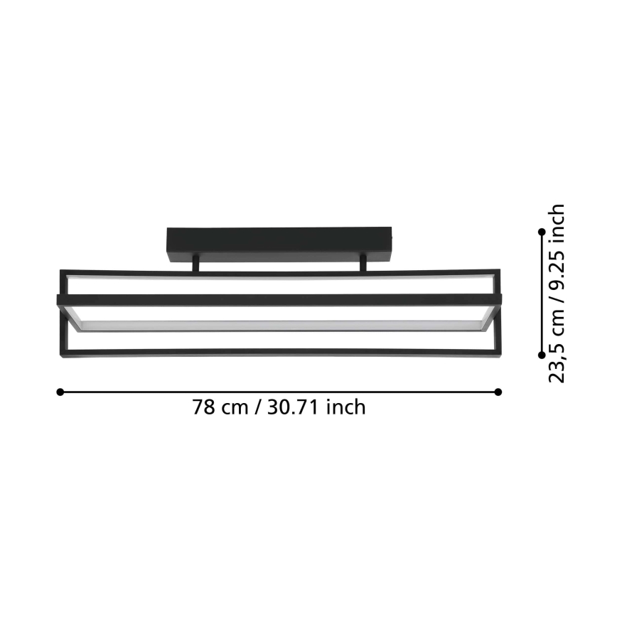 Eglo - LED Aptumšojama griestu lampa LED/34W/230V + tālvadības pults