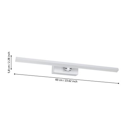 Eglo - LED Vannas istabas spoguļa apgaismojums LED/5W/230V IP44 balta