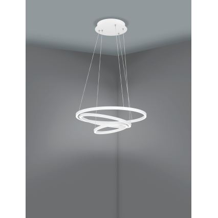 Eglo - LED Aptumšojama lustra ar auklu LED/43,2W/230V balta
