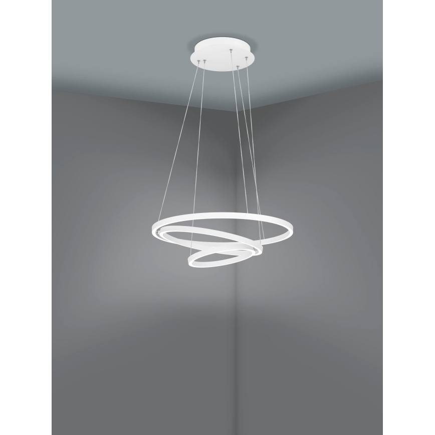 Eglo - LED Aptumšojama lustra ar auklu LED/43,2W/230V balta