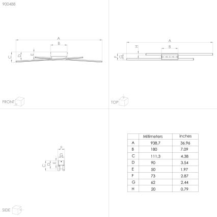Eglo - LED Aptumšojama griestu lampa 2xLED/13W/230V