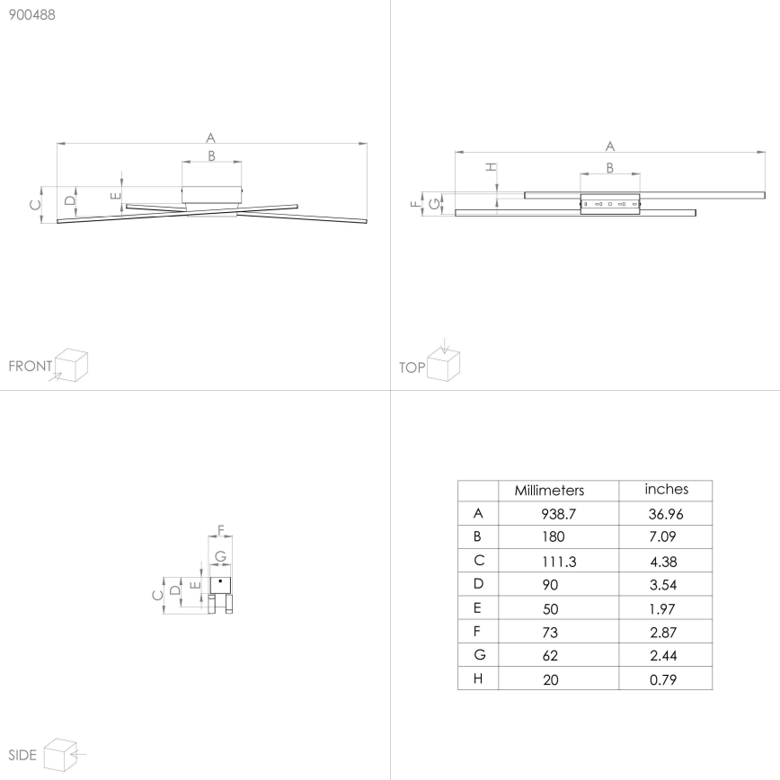 Eglo - LED Aptumšojama griestu lampa 2xLED/13W/230V
