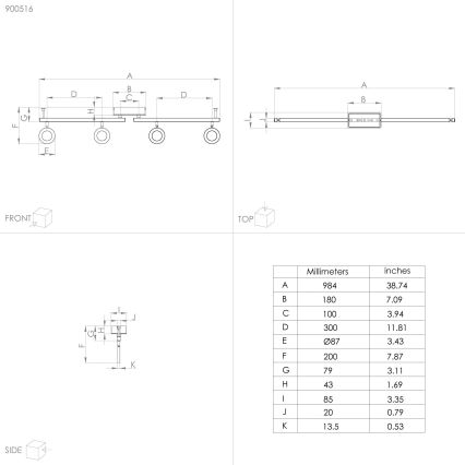 Eglo - LED Starmetis 4xLED/3,2W/230V + 2xLED/3,3W/230V