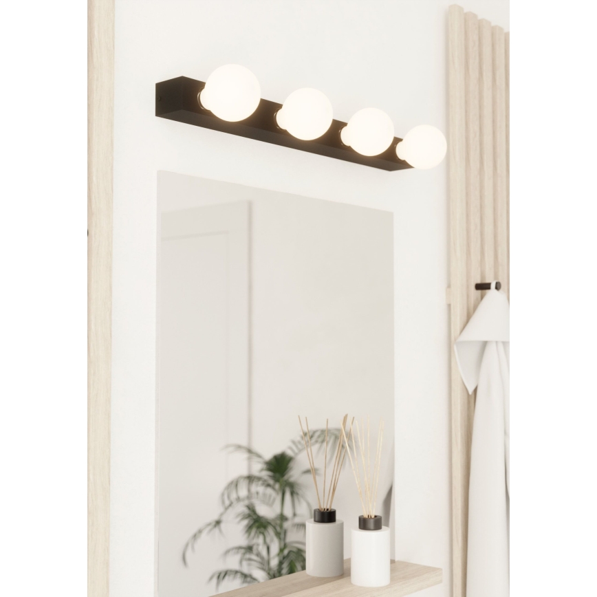 Eglo - Sienas lampa 4xE27/40W/230V melna