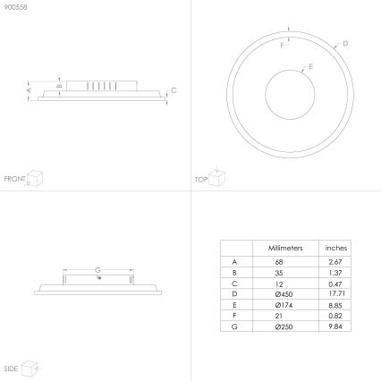 Eglo - LED Griestu lampa LED/27W/230V