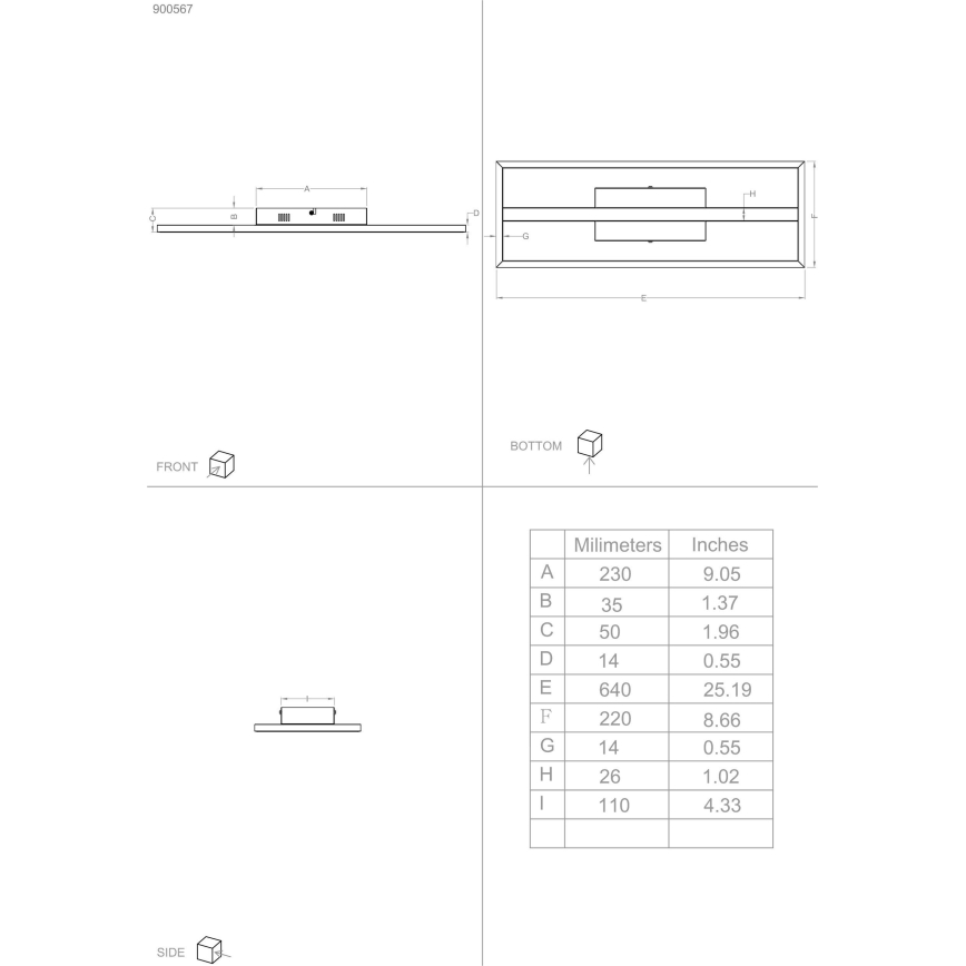 Eglo - LED RGBW Aptumšojama griestu lampa LED/21W/230V 3000-6500K