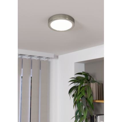 Eglo - LED Aptumšojama griestu lampa LED/11W/230V matēts hroms