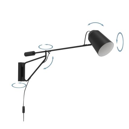 Eglo - Sienas lampa 1xE27/28W/230V