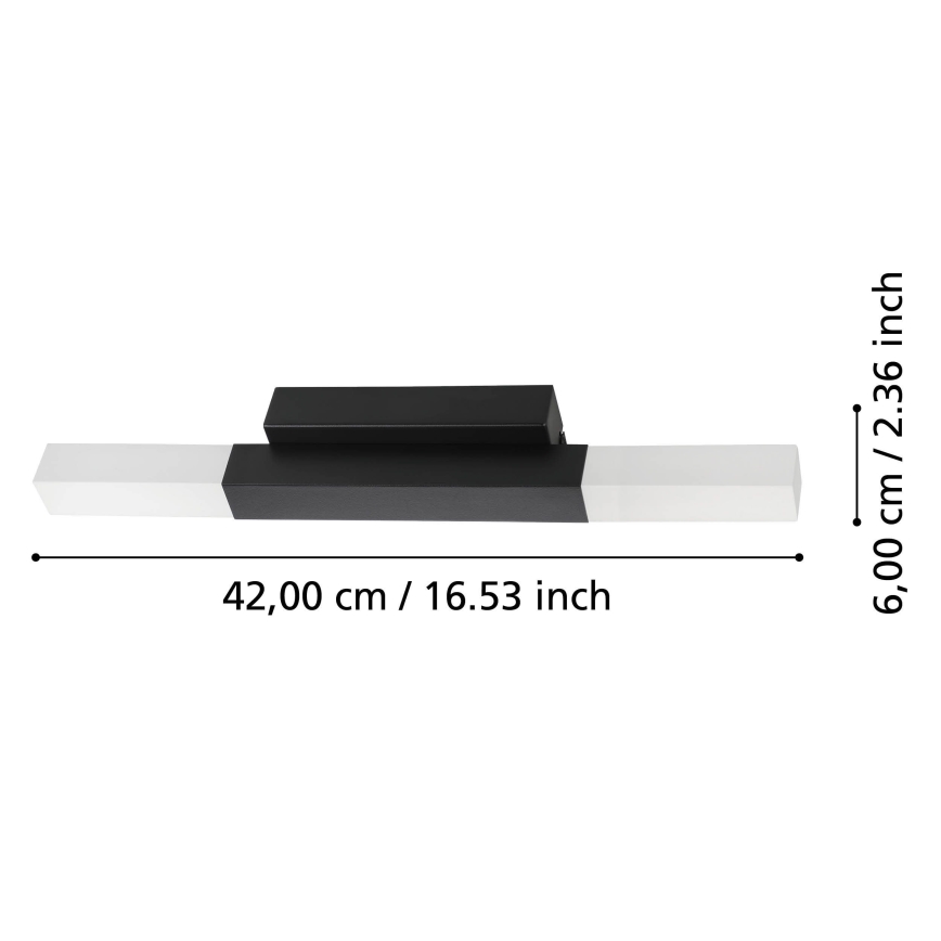 Eglo - LED Vannas istabas sienas lampa 2xLED/5,5W/230V IP44