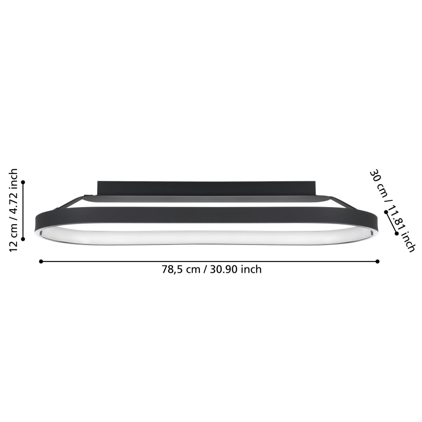Eglo - LED Aptumšojama griestu lampa LED/27W/230V