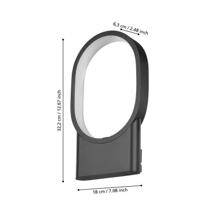 Eglo - LED Sienas lampa LED/10,8W/230V