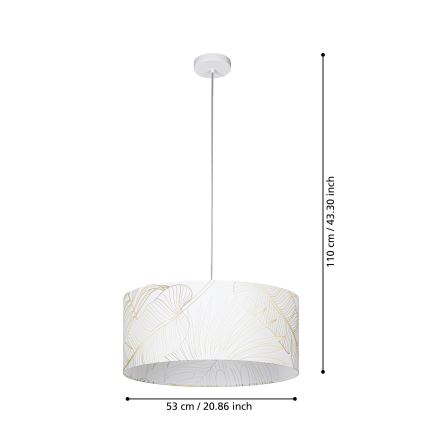 Eglo - Lustra ar auklu 1xE27/40W/230V