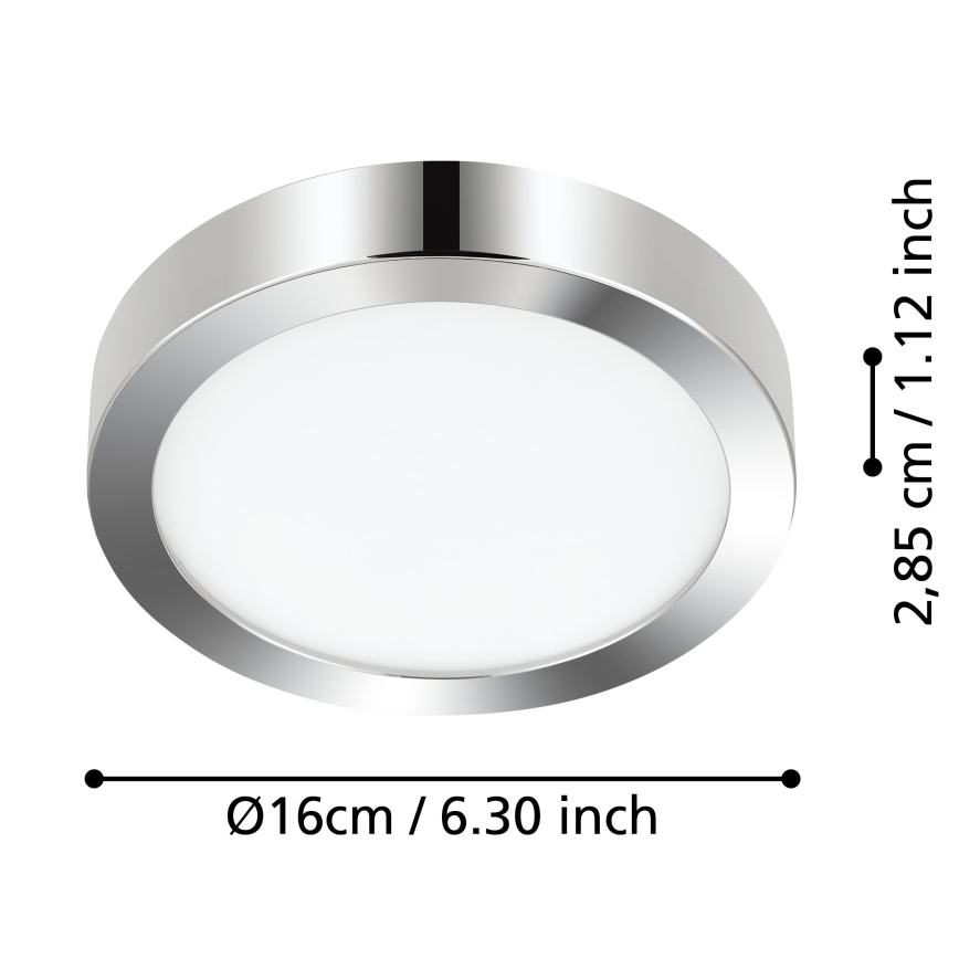 Eglo - LED Vannas istabas griestu lampa LED/11W/230V IP44 spīdīgi hromēts