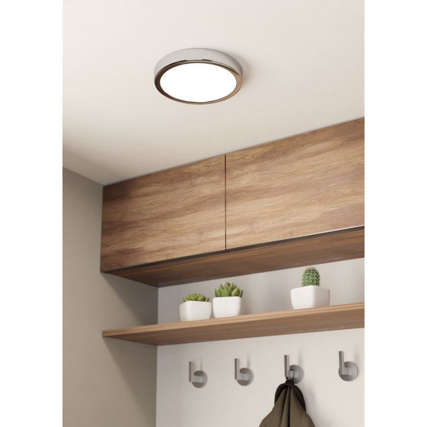 Eglo - LED Vannas istabas griestu lampa LED/17W/230V IP44 spīdīgi hromēts