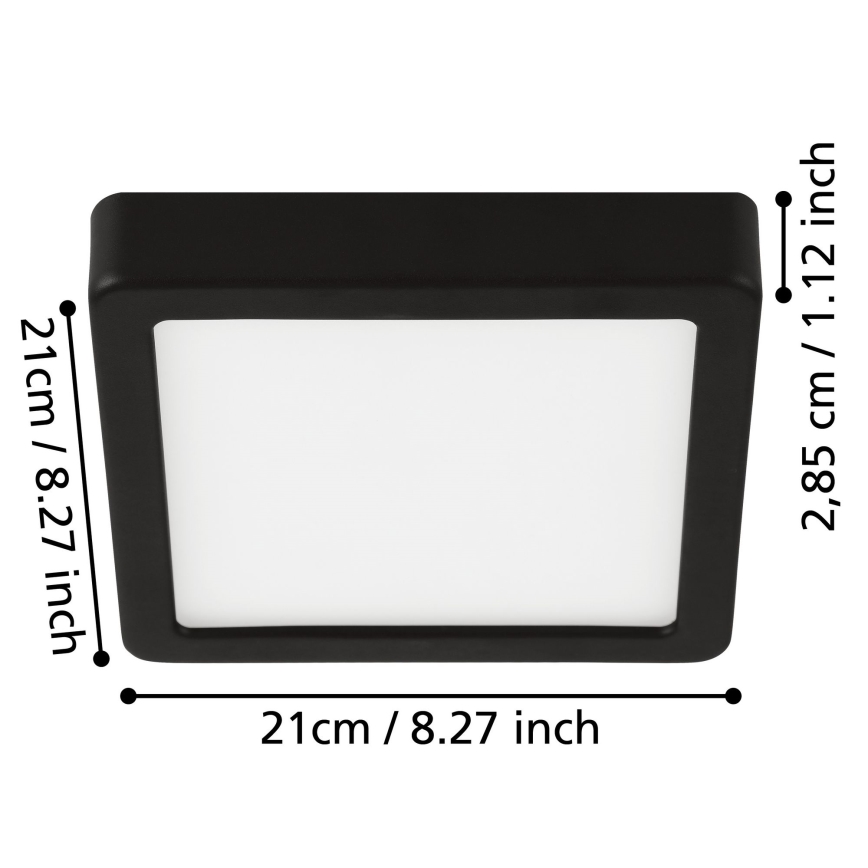 Eglo - LED Vannas istabas griestu lampa LED/17W/230V IP44 spīdīgi hromēts