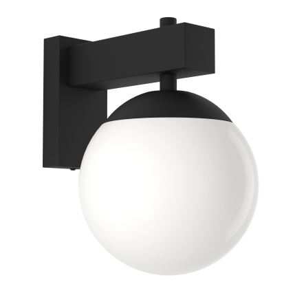 Eglo - Āra sienas lampa 1xE27/40W/230V melna IP44