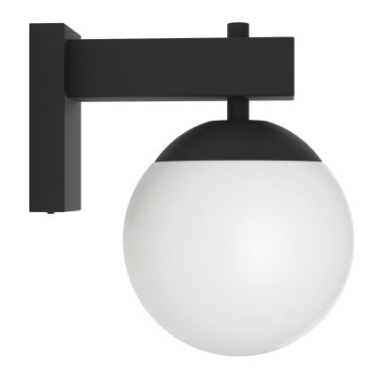 Eglo - Āra sienas lampa 1xE27/40W/230V melna IP44