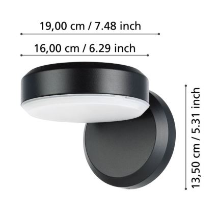 Eglo - LED Āra sienas lampa LED/10,8/230V IP54