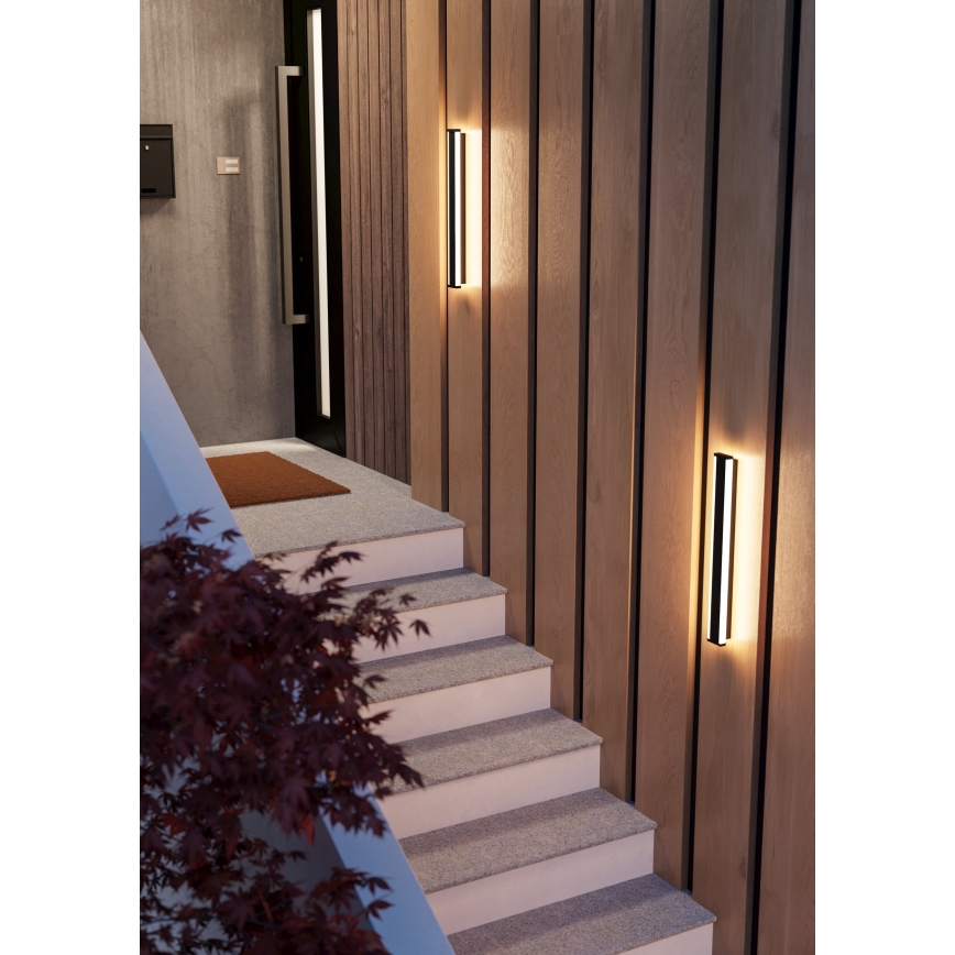 Eglo - LED Āra sienas lampa 2xLED/7W/230V 3000K IP55 melna