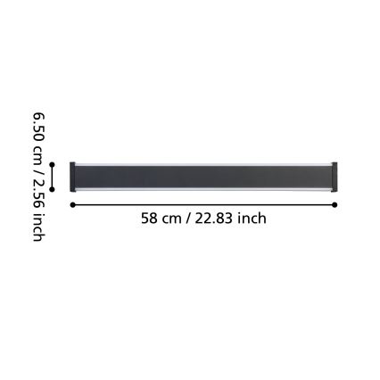 Eglo - LED Āra sienas lampa 2xLED/7W/230V 3000K IP55 melna