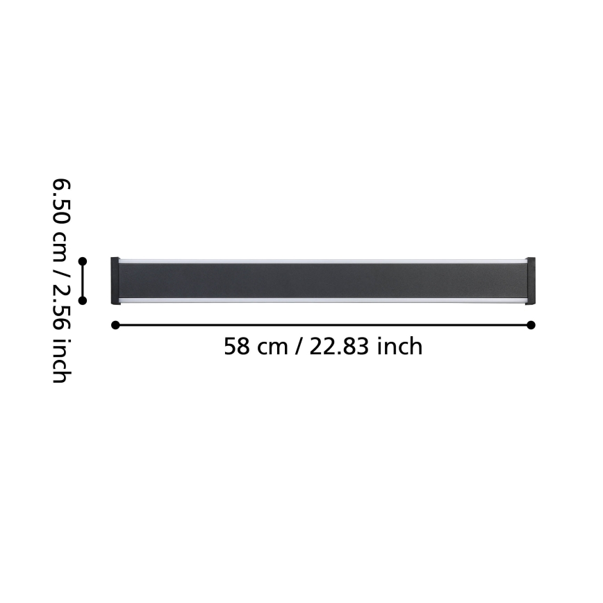 Eglo - LED Āra sienas lampa 2xLED/7W/230V 3000K IP55 melna