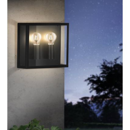 Eglo - Āra sienas lampa 2xE27/40W/230V IP44