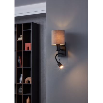 Eglo - LED Pielāgojama lampiņa 1xE27/40W/230V + LED/3,8W brūna