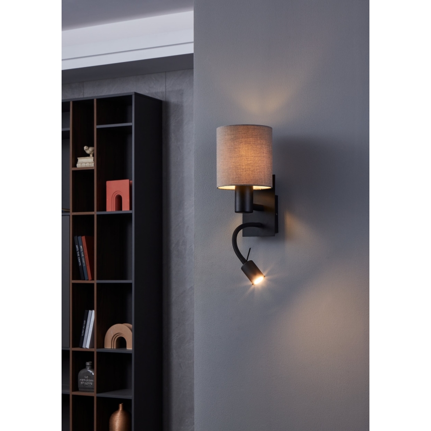 Eglo - LED Pielāgojama lampiņa 1xE27/40W/230V + LED/3,8W brūna