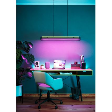 Eglo - LED RGBW Aptumšojuma lustra ar auklu LED/34W/230V 2700-6500K