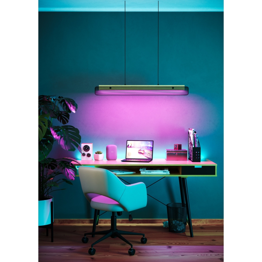 Eglo - LED RGBW Aptumšojuma lustra ar auklu LED/34W/230V 2700-6500K